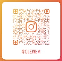 an instagram qr code with the word mewelo